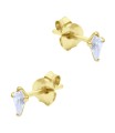 Beautiful CZ Crystal Silver Stud Earring STS-6221